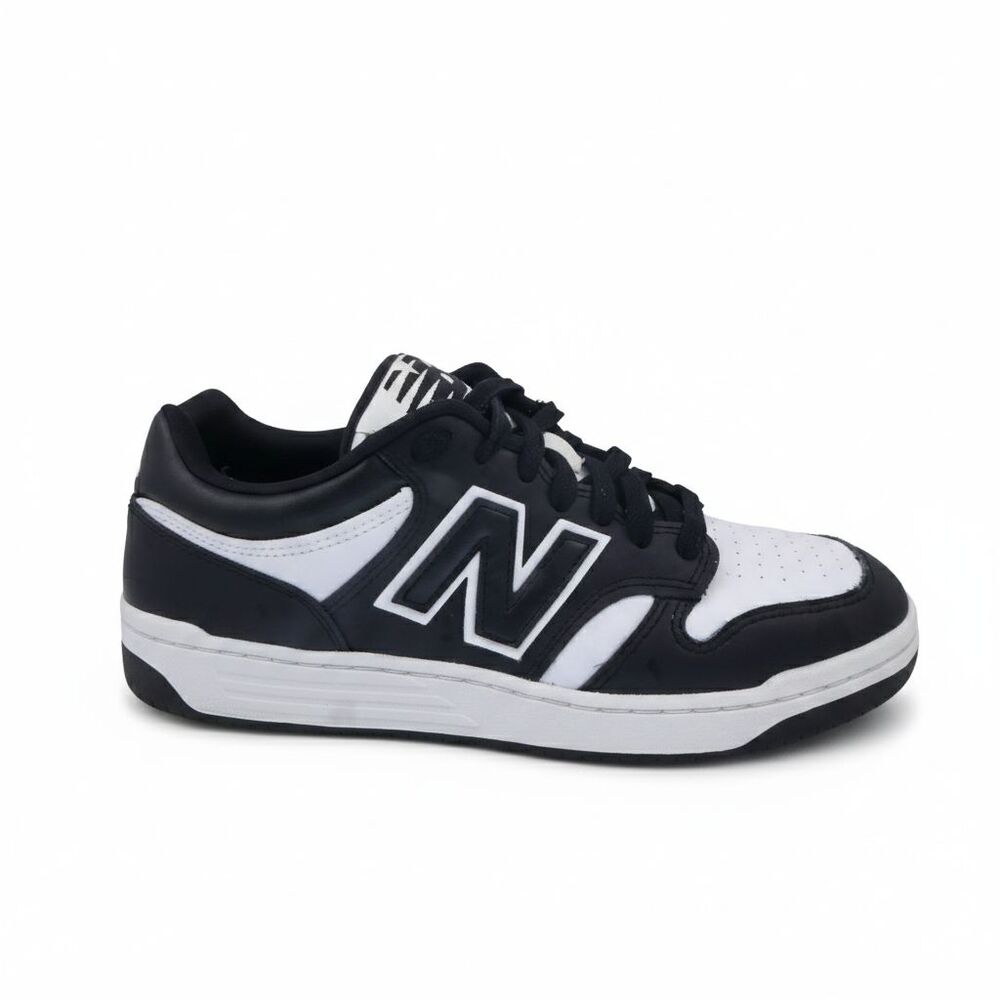 New Balance 480 Men's Size US 9.5 Sneaker BB480LBA White/Black Leather